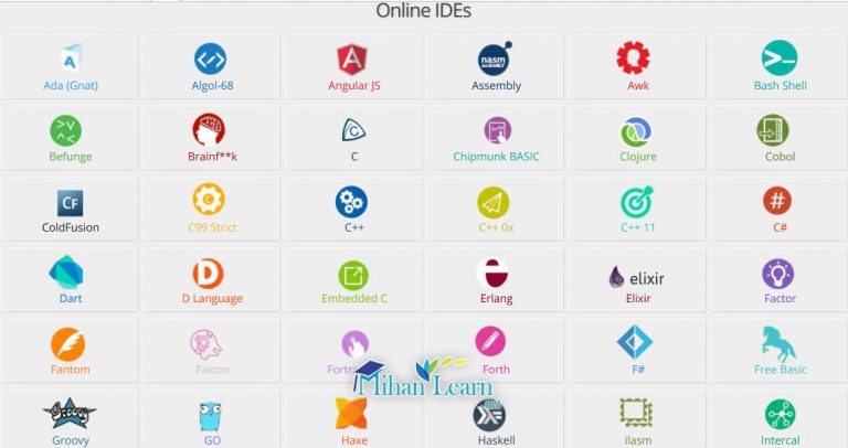 برنامه نویسی آنلاین | Online IDE