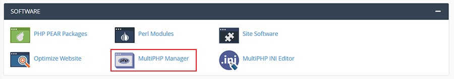 MultiPHP Manager on Cpanel